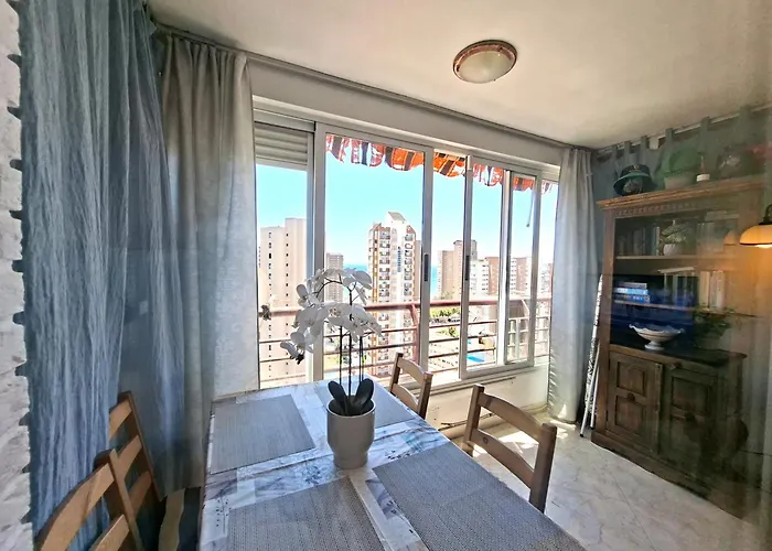 Apartment Sea View In Rincon De Loix- Free Parking, Pool, Wi-Fi, New Air Conditioning