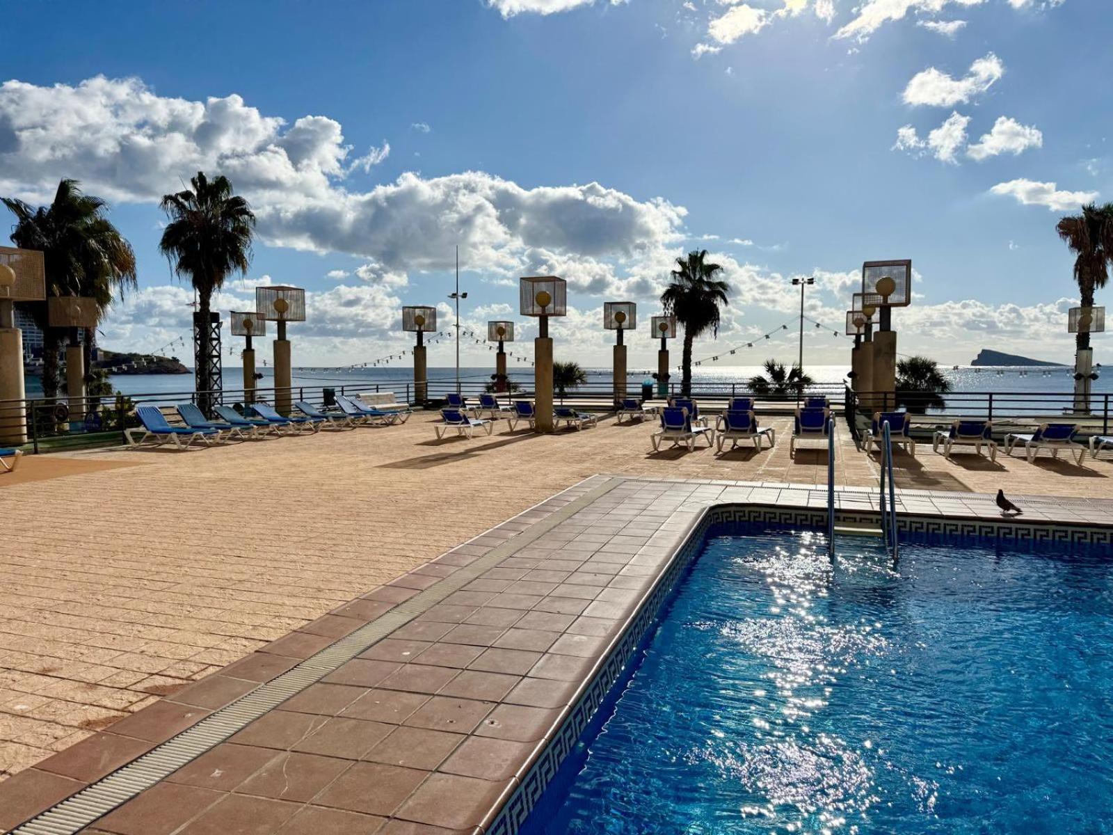 Santa Margarita, Primera Linea De Playa Con Piscina Appartement Benidorm