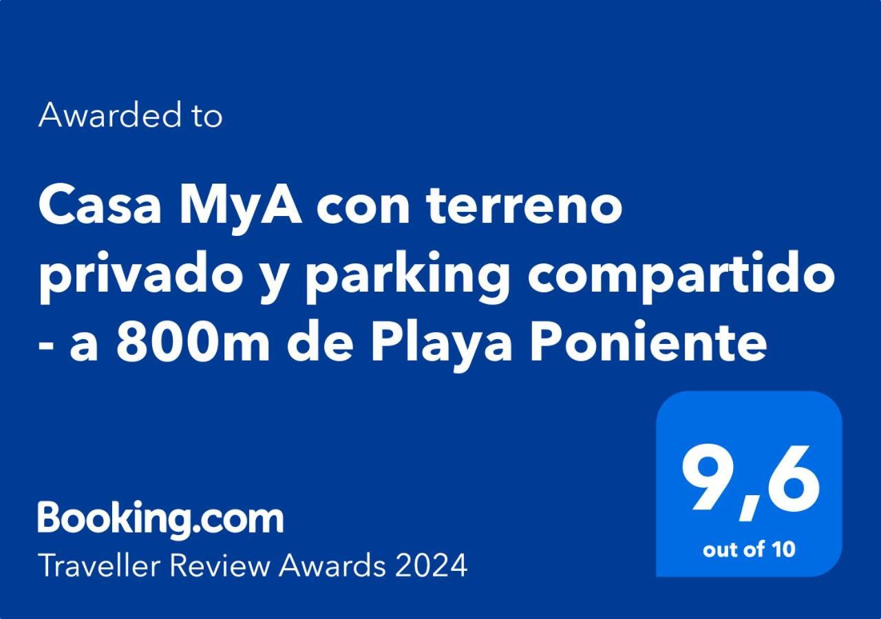 Casa Mya Con Terreno Privado Y Parking Compartido - A 800m De Playa Poniente Holiday home *