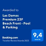 Las Damas Premium 23F Beach Front - Pool & Parking